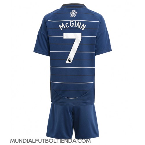 Camiseta Aston Villa John McGinn #7 Tercera Equipación Replica 2024-25 para niños mangas cortas (+ Pantalones cortos)